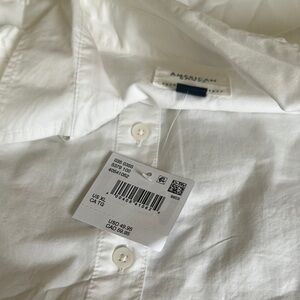 American Eagle White Button-Up Shirt